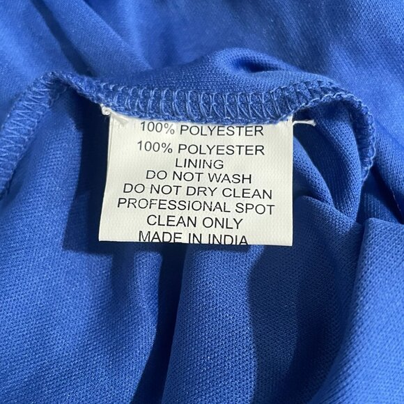 Mac Duggal Blue Fringe Sequin Dress Size 0 One Shoulder Party NYE Cocktail Glam - Picture 13 of 14